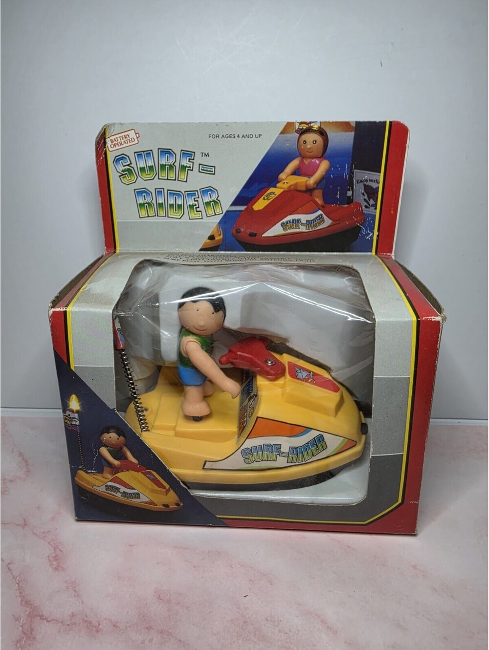 Vintage 90s Surf Rider Battery Operated Jet Ski Toy NIB